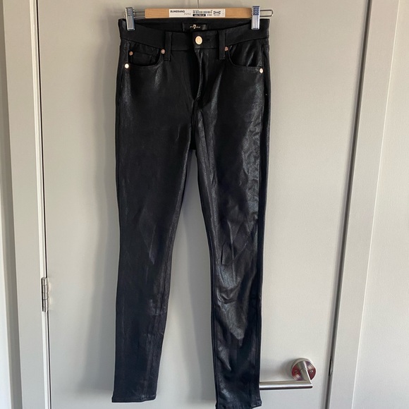7 for all mankind black skinny jeans - Picture 1 of 4